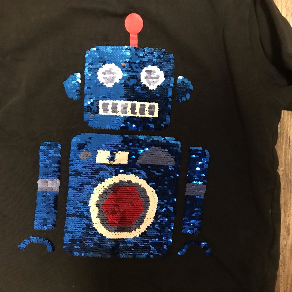 ❌SOLD❌ H&M 8-10Y Flip Robot Thick Warm SweatShirt EUC - Picture 3 of 4